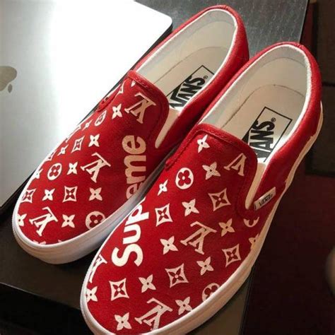 supreme x louis vuitton vans